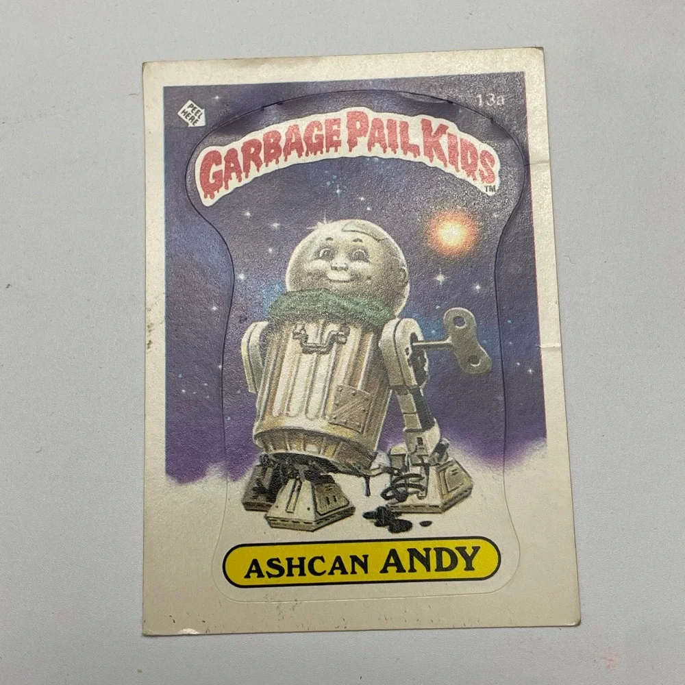 1985 Topps Garbage Pail Kids Series 1 Ashcan Andy 13a Vintage Sticker Card